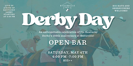 OPEN BAR - Kentucky Derby Watch Party at Stiltsville Fish Bar primary image
