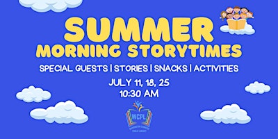 Summer Morning Storytimes primary image
