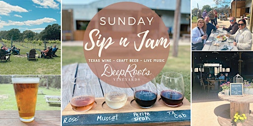 Primaire afbeelding van Wine tastings, craft beer,  & LIVE MUSIC by JENN HARRIS-- SUNDAY SIP&JAM