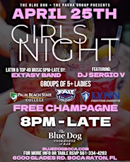 College Ladies Night THURSDAYS 8pm-Close @ THE BLUE DOG Boca Raton