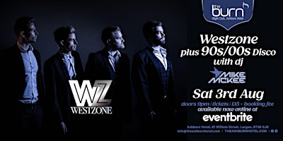 Imagem principal do evento Westzone - Westlife and Boyzone Tribute Act