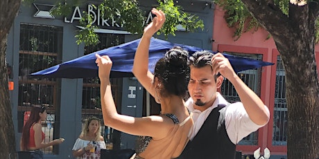 Pintando a bailarines callejeros de Tango - San Telmo Buenos Aires