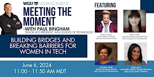 Meeting the Moment: Building Bridges & Breaking Barriers for Women in Tech primary image