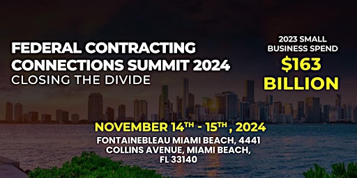 Imagem principal do evento Federal Contracting Connections Summit 2024