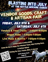 Imagem principal do evento Blasting Into July Vendor Goods, Craft, & Artisan Fair