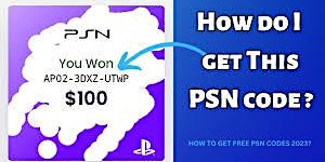 Free PSN gift card codes 2024 unused [PSN gift card] New PSN Free Gift Cards primary image