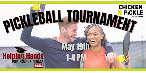 Primaire afbeelding van Helping Hands for Single Moms Dallas Pickleball Tournament