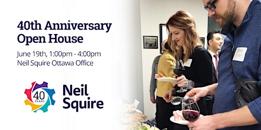 Primaire afbeelding van Neil Squire's 40th Anniversary Event: Ottawa Office Open House