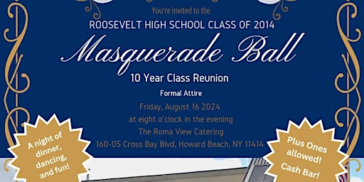 Imagem principal do evento RHS Class of '14 Masquerade Ball Reunion