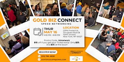 Image principale de 2024 Gold Biz Connect Speed Networking