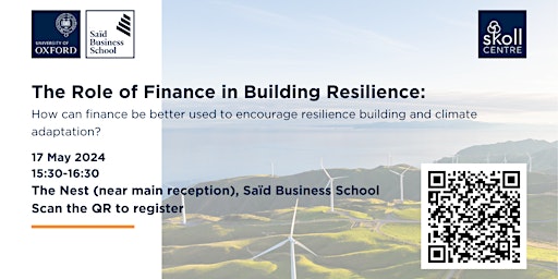 Hauptbild für The Role of Finance in Building Resilience