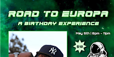 Primaire afbeelding van Road to Europa: A birthday experience