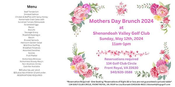 Mothers Day Brunch 2024