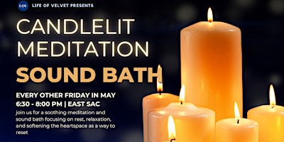 Imagem principal do evento Candlelit Meditation & Sound Bath
