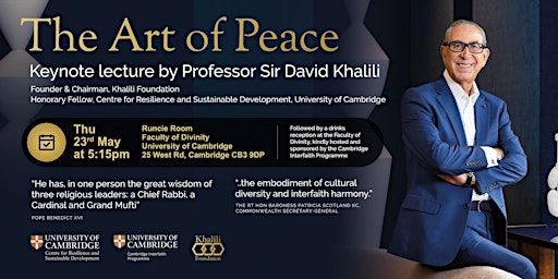 Keynote Lecture: The Art of Peace primary image