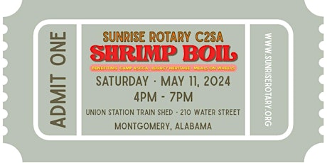 Sunrise Rotary C2SA Shrimp Boil