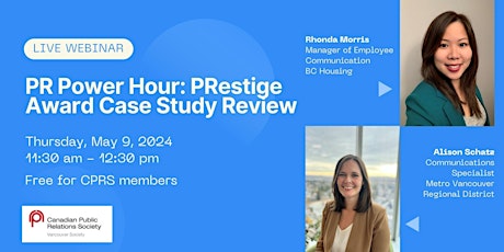 PR Power Hour: PRestige Award Case Study Review