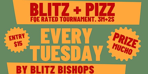 Imagem principal do evento Blitz + Pizz  at Blitz Bishops