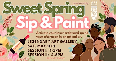 Imagem principal do evento Sweet Spring Sip & Paint