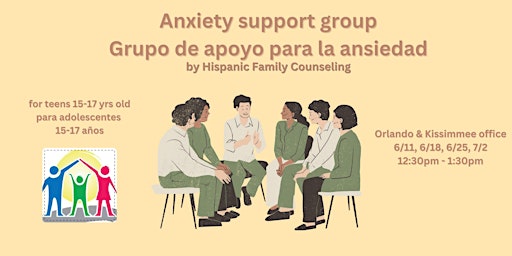 Imagem principal do evento Anxiety Support Group / Grupo de apoyo para la ansiedad - Orlando