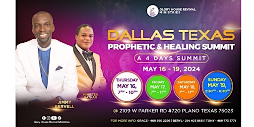 Hauptbild für Dallas Prophetic and Healing Conference