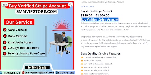 Imagem principal do evento Buy Verified Stripe Account-UK, CA, USA