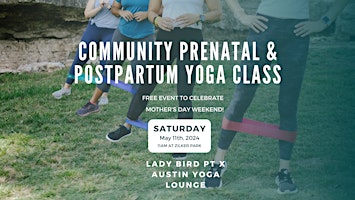 Image principale de Community Prenatal And Postpartum Yoga Class