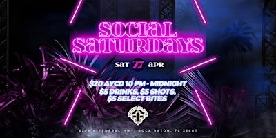 SOCIAL SATURDAYS primary image