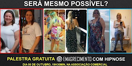 Imagem principal do evento PALESTRA GRATUITA: EMAGRECIMENTO COM HIPNOSE