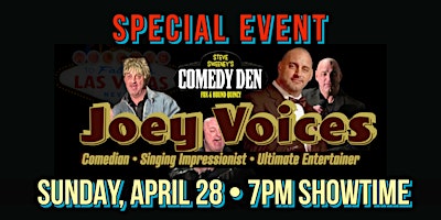 Primaire afbeelding van Joey Voices at The Comedy Den, Quincy