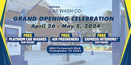 Virginia Car Wash Co. Grand Opening Celebration
