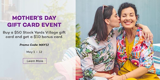 Image principale de Mother's Day Gift Card Event