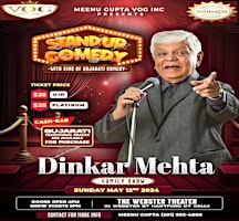 Primaire afbeelding van STAND UP COMEDY WITH KING OF GUJARATI COMEDY YOURS "DINKAR MEHTA"