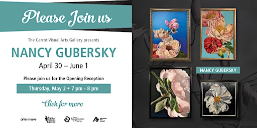 Imagem principal do evento The Carrot Visual Arts Gallery Presents Nancy Gubersky - Opening Reception
