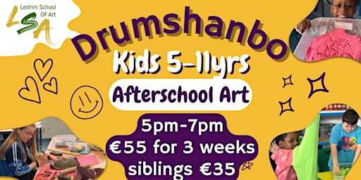 Primaire afbeelding van (D)Kids Class, 5-11yrs, After School 3 Mon's, 5-7pm, May 13th 20th & 27th