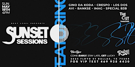 May 19th - Sunset Sessions at GLS Ruby Room