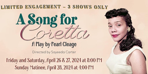 Imagem principal de A Song for Coretta - A One-Act Play by Pearl Cleage