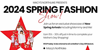 Imagem principal do evento Macy's Northlake Spring 2024 Fashion Show