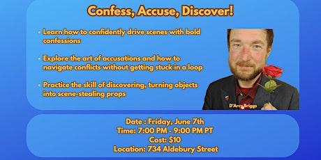 Improv Workshop - Confess, Accuse, Discover!