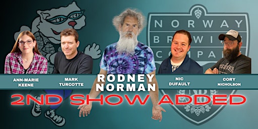 Primaire afbeelding van Cat's Meow Comedy Presents Rodney Norman 2ND SHOW ADDED