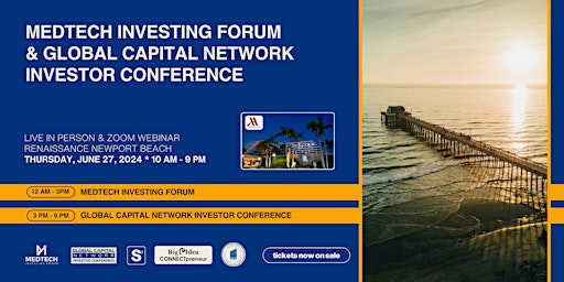 Imagem principal de MedTech Investing Forum @ Global Capital Network Investor Conference