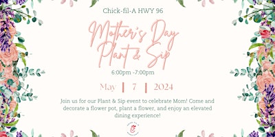 Image principale de Mother's Day Sip & Plant