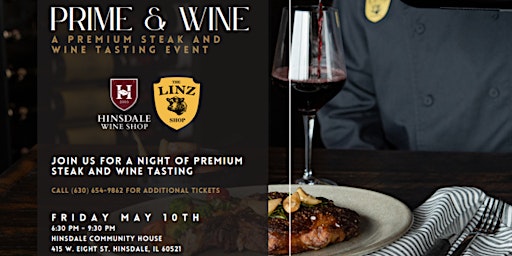 Image principale de Prime & Wine: A Premium Steak and Wine Tasting Event