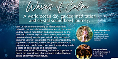 Waves of Calm : Guided Meditaton & Crystal Sound Bowl Journey