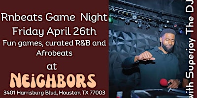 RnBeats Game night at Neighbors w/ Superjay the DJ primary image