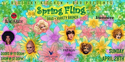 Imagem principal do evento Spring Fling Drag Brunch Presented by Blue Sky Kitchen & Bar