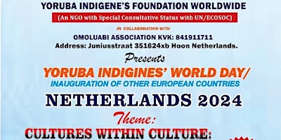 Hauptbild für Yoruba Indigenes Day Netherland