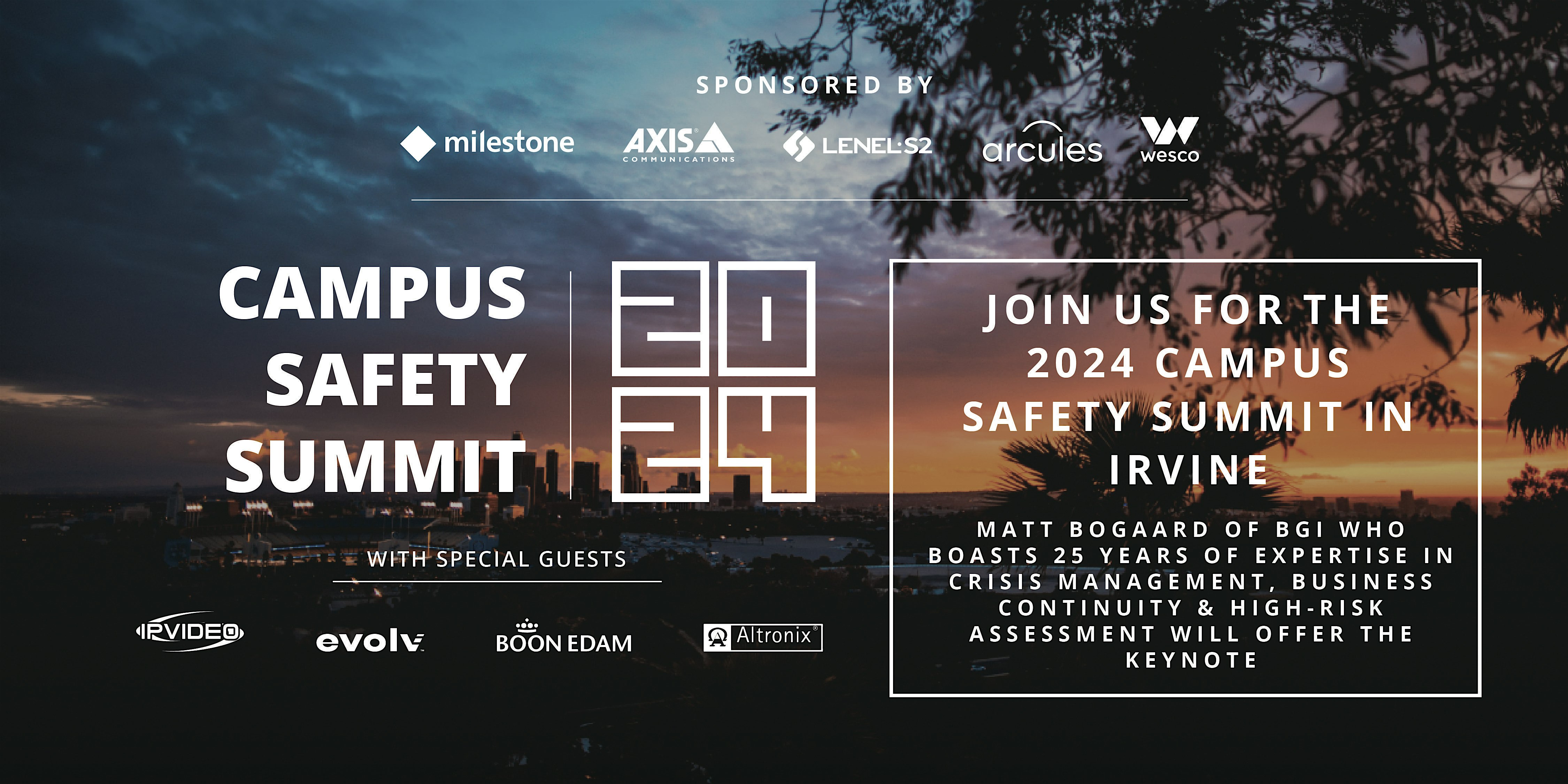 2024 Campus Safety Security Summit – Southern California