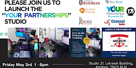 Launch of the Your Partnerships Studio. Want to be a radio or podcast star?