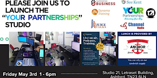 Primaire afbeelding van Launch of the Your Partnerships Studio. Want to be a radio or podcast star?